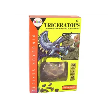 LEAN TOYS Triceratops Dinosaurier Ausgrabungs- und Bildungs-Set