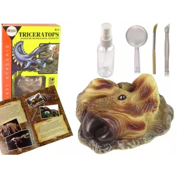 LEAN TOYS Triceratops Dinosaurier Ausgrabungs- und Bildungs-Set