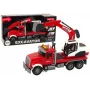 LEAN TOYS Truck mit Bagger Traktor Bagger Sound Licht
