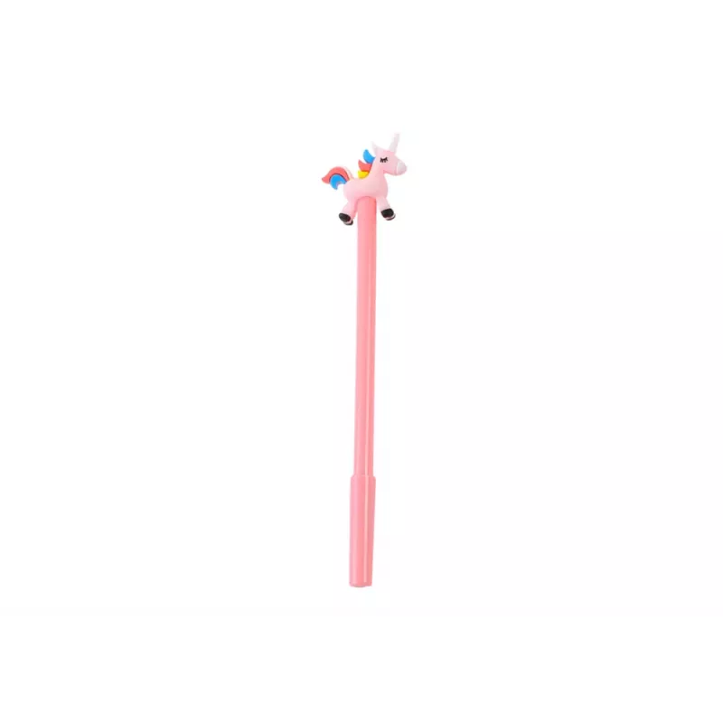 LEAN TOYS Unicorn Kugelschreiber Schwarze Kappe Nachfüllung Mix Weiß Pink 0,5mm