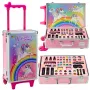 LEAN TOYS Einhorn rosa Rollkoffer Beauty-Set