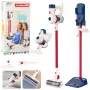 LEAN TOYS Upright Vacuum Cleaner Kinder-Reinigungsset mit Licht und Sound, Station Weiß