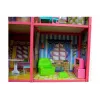 LEAN TOYS Villa Großes Puppenhaus 6 Zimmer Möbel Zubehör 128 Teile