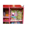LEAN TOYS Villa Großes Puppenhaus 6 Zimmer Möbel Zubehör 128 Teile