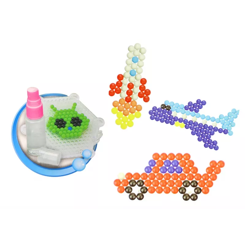 LEAN TOYS Water Beads Set DIY Magic Beads 8 Colors Means of Transportation