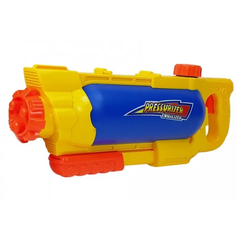 LEAN TOYS Wasserpistole 1450 ml Gelb-Blau