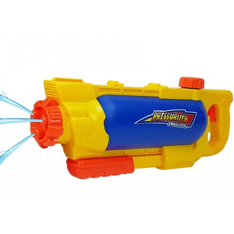 LEAN TOYS Wasserpistole 1450 ml Gelb-Blau