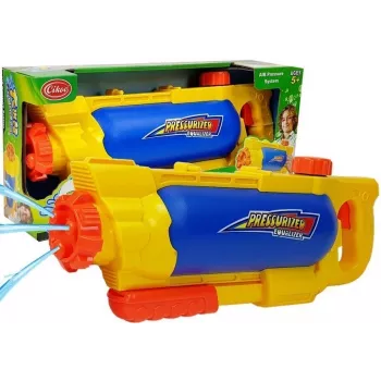 LEAN TOYS Wasserpistole 1450 ml Gelb-Blau