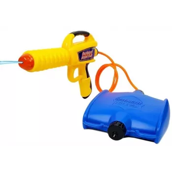 LEAN TOYS Wasserpistole mit 1080 ml Tank Gelb-Blau