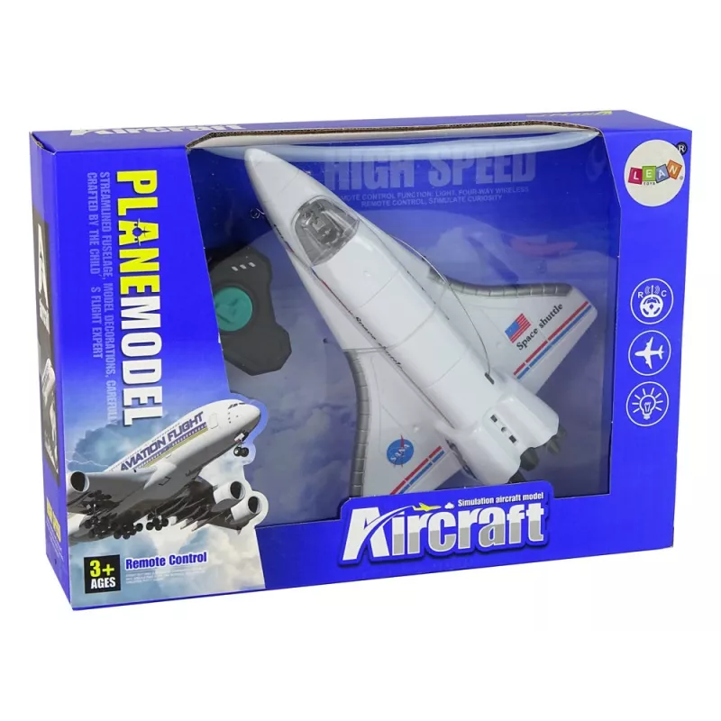LEAN TOYS Weißer ferngesteuerter F-16 Kampfjet (2,4 GHz, RTF)