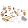 LEAN TOYS Holz Schönheitsset Make-up Kosmetiktasche Zubehör 16 Stk.