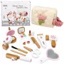 LEAN TOYS Holz Schönheitsset Make-up Kosmetiktasche Zubehör 16 Stk.