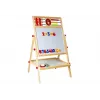 LEAN TOYS Holztafel mit Abakus, Uhr, Zahlen und Magnet