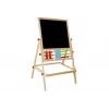 LEAN TOYS Holztafel mit Abakus, Uhr, Zahlen und Magnet