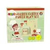 LEAN TOYS Holz-Kaffeemaschinen-Zubehör Küche Kinder