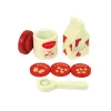 LEAN TOYS Holz-Kaffeemaschinen-Zubehör Küche Kinder