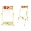 LEAN TOYS Holz-Lerntafel 2in1 Magnet-Kreidetafel mit Zubehör Zähltisch Multiplikation Alphabet