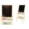 LEAN TOYS Holz-Lerntafel 2in1 Magnet-Kreidetafel mit Zubehör Zähltisch Multiplikation Alphabet