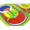LEAN TOYS Holzspielzeug zum Schnürsenkelbinden lernen