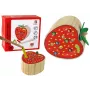 LEAN TOYS Wooden Strawberry Catch the Worm Magnetic Game