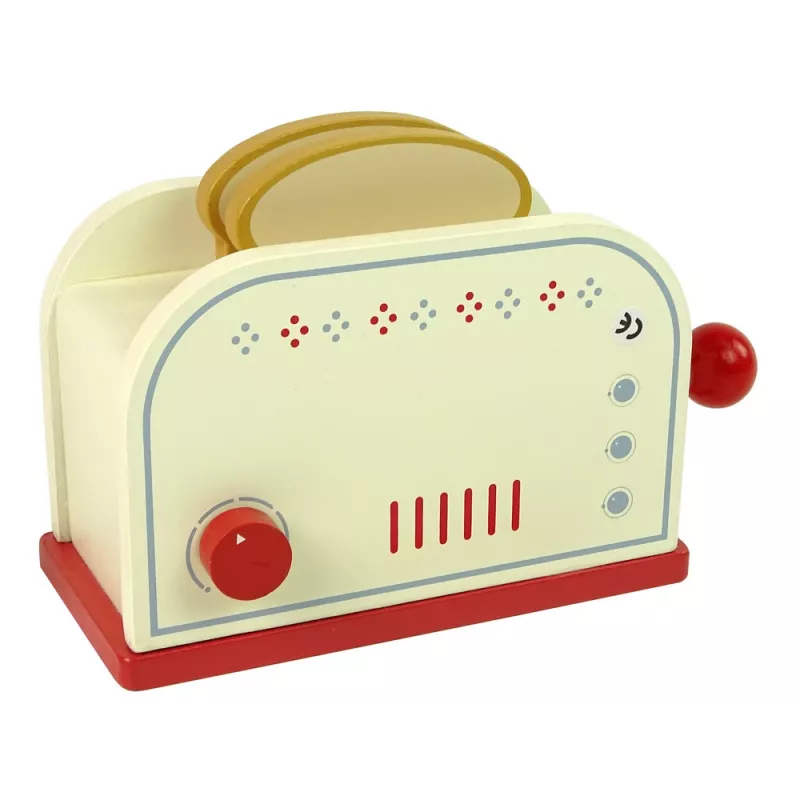 LEAN TOYS Holz-Toaster-Zubehör Frühstücksküche Kinder