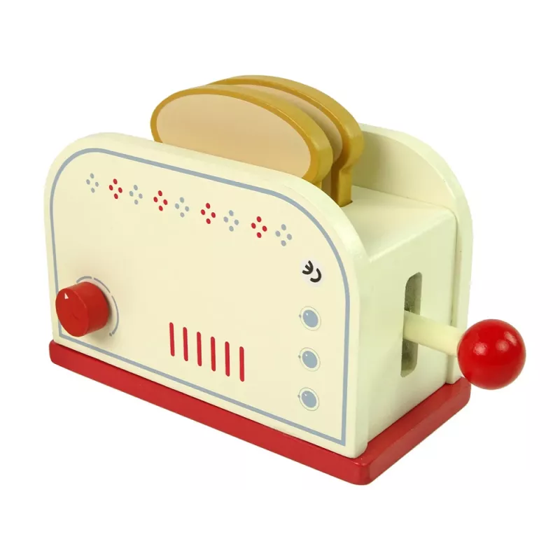 LEAN TOYS Holz-Toaster-Zubehör Frühstücksküche Kinder