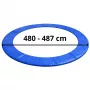 Lean Trampolin Federabdeckung - Blau - Passend für runde Trampoline 480-487 cm (16 ft) - 28 cm breit, 20 mm dick, UV-beständiges PVC
