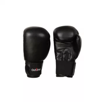 Leder-Boxhandschuhe SG-1011 8 oz Schwarz