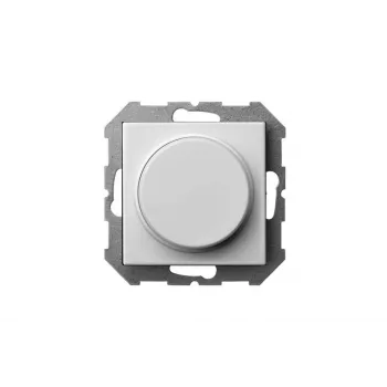 LED-Dimmer-Schalter ISR-005-01_E/B, 100W, Weiß, Drehregler, Phasenabschnitt