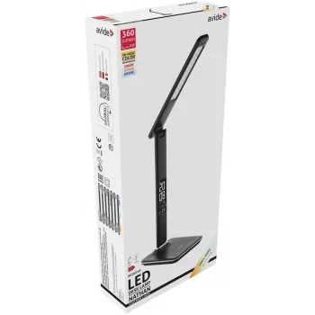 Avide LED Schreibtischlampe Büro Kalender Schwarz 6W 350lm