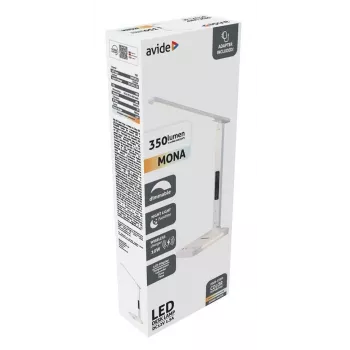 Avide LED Schreibtischlampe mit Handy-Ladegerät 7W 350lm