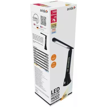 Avide LED Tischleuchte Hugo Schwarz 6W Kalender