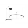 LED LENSER Pendelleuchte Sibiu 2xRund 4000K Schwarz
