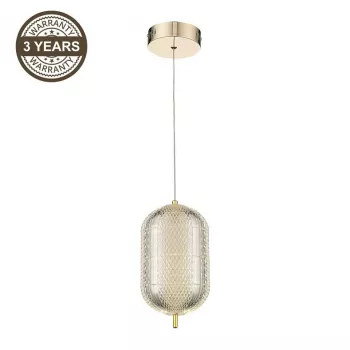 LED Pendelleuchte A2360-1C Gold | 6W integrierte LED | 480lm Warmweiß