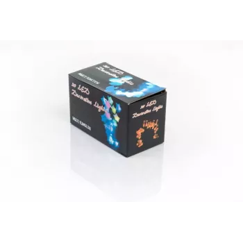LED-Lichterkette mit Glöckchen, 20 warmweiße LEDs, 2,5 m, batteriebetrieben, Gold