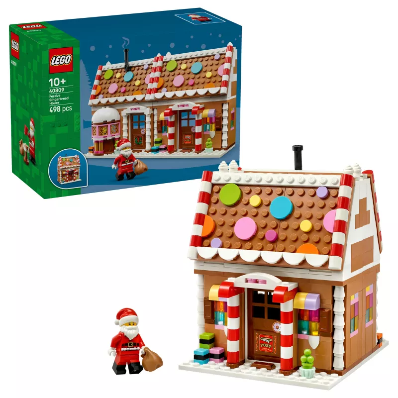 LEGO 40809 Saisonales Weihnachts-Lebkuchenhaus Bauset (136 Teile, ab 7 Jahren)
