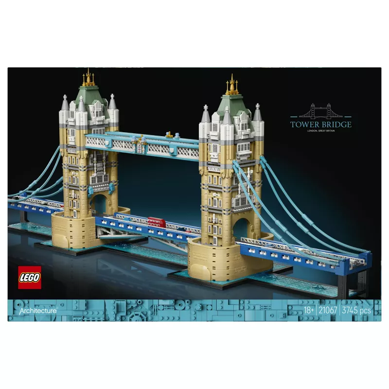 LEGO Architecture 21067 Tower Bridge Baukasten (1176 Teile) - Wahrzeichen von London