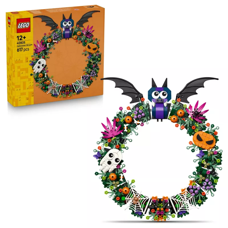 LEGO Bricks Iconic 40825 Halloween Wreath Building Set (173 Teile, ab 8 Jahren)