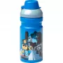 LEGO City Trinkflasche 390 ml Blau mit weichem Silikonausgießer und halbtransparentem Deckel, PP/Silikon, 1 Stück (40561735)