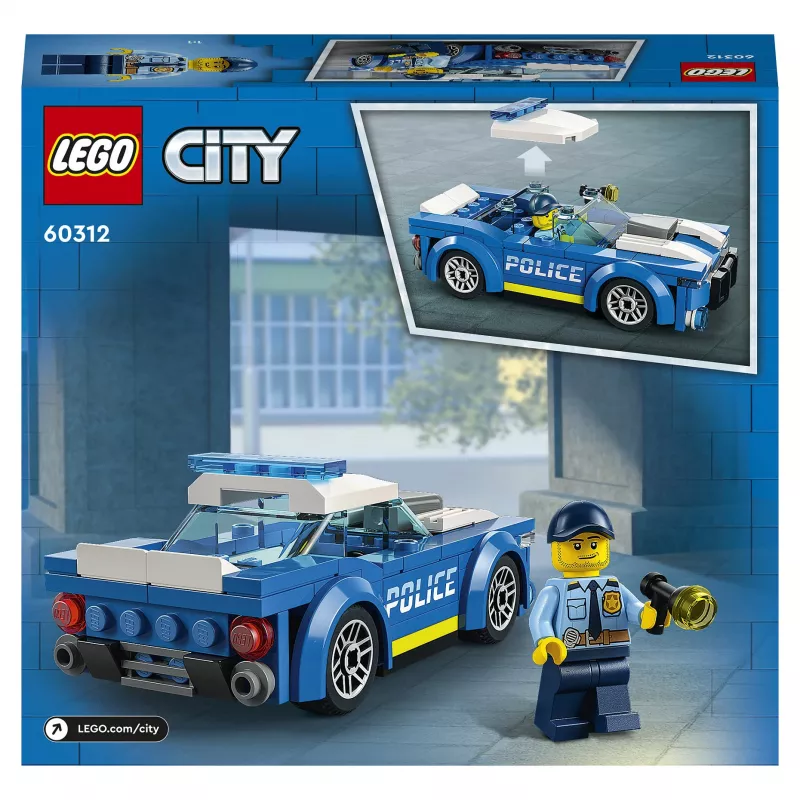 LEGO City Polizeiauto 60312 Baukasten mit Minifigur und Verkehrshütchen (94 Teile, ab 5 Jahren)