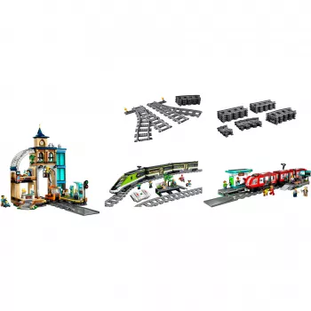 LEGO City Train Station Complete Set Bundle