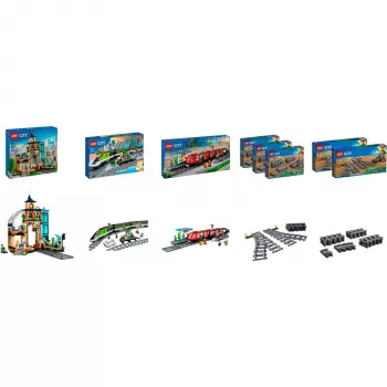 LEGO City Train Station Complete Set Bundle