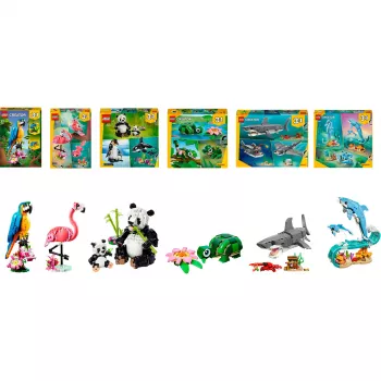 LEGO Creator Wild Animals Bundle 3-in-1 Bausteine-Set (1171 Teile)