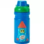 LEGO Trinkflasche FIREWORK GUY, 390 ml, Blau, Silikon-Ausgießer mit halbtransparentem Deckel, PP/Silikon, 1 Stück (40560800)