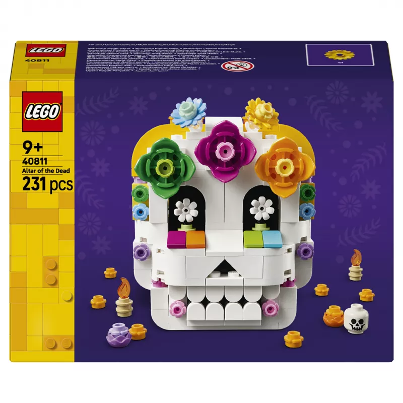 LEGO Iconic 40811 Altar of the Dead – 170 Teile, 2 Minifiguren, Día-de-Muertos-Dekoration, Sammler-Bauset