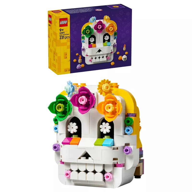 LEGO Iconic 40811 Altar of the Dead – 170 Teile, 2 Minifiguren, Día-de-Muertos-Dekoration, Sammler-Bauset