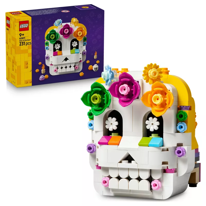 LEGO Iconic 40811 Altar of the Dead – 170 Teile, 2 Minifiguren, Día-de-Muertos-Dekoration, Sammler-Bauset