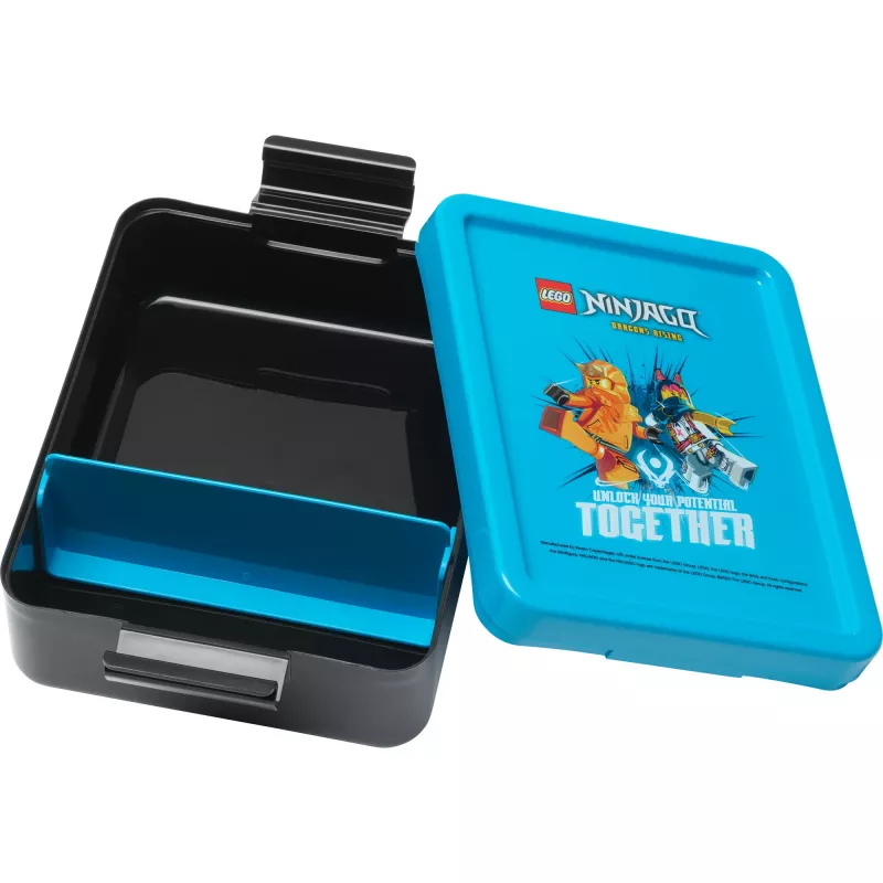 LEGO Lunch Box Ninjago Blau/Schwarz PP mit Emoticon-Grafiken 1,2L