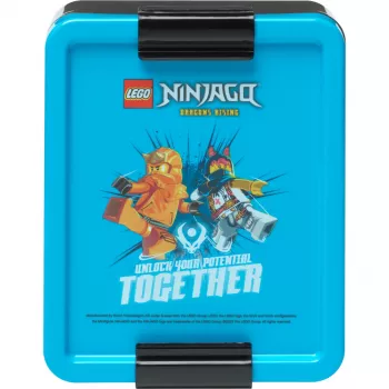 LEGO Lunch Box Ninjago Blau/Schwarz PP mit Emoticon-Grafiken 1,2L