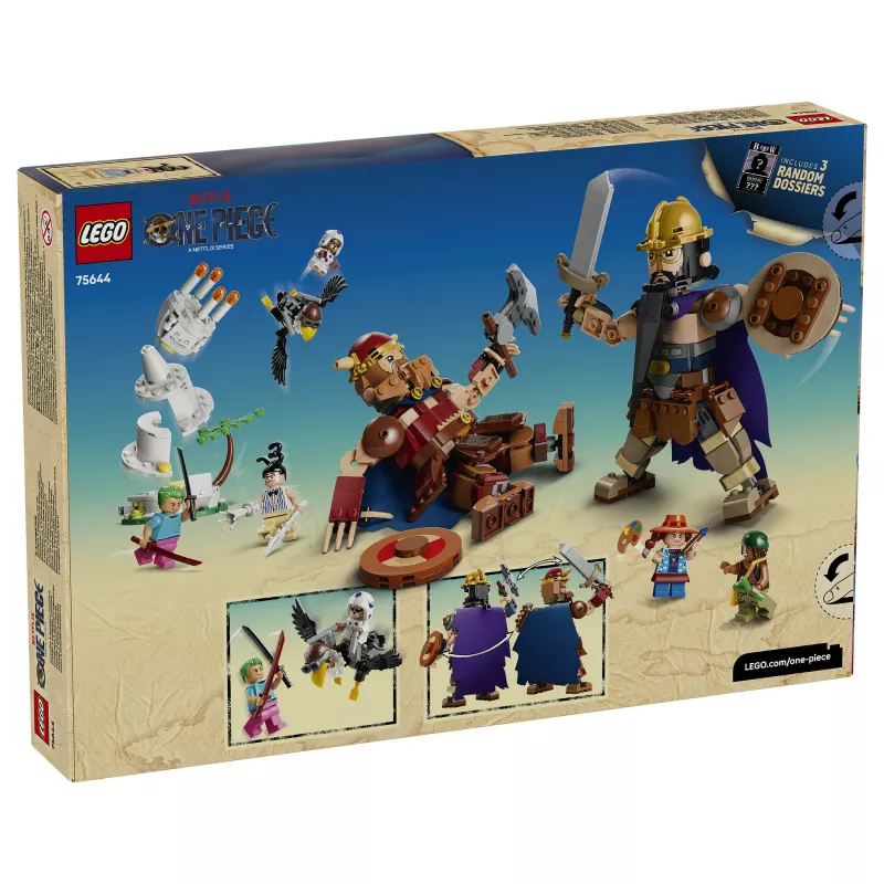 LEGO One Piece 75644 Dorry vs. Brogy – Giants of Little Garden Baukasten (1500 Teile, 3 Minifiguren, ab 10 Jahren)